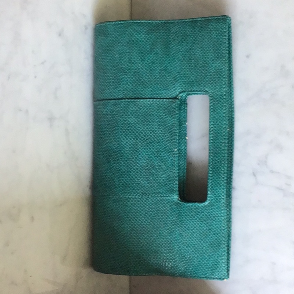 Teal clutch